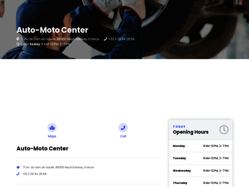 › Voir plus d'informations : Auto-Moto Center