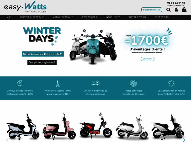 › Voir plus d'informations : Easy-Watts Motorcycles | 2-roues électriques