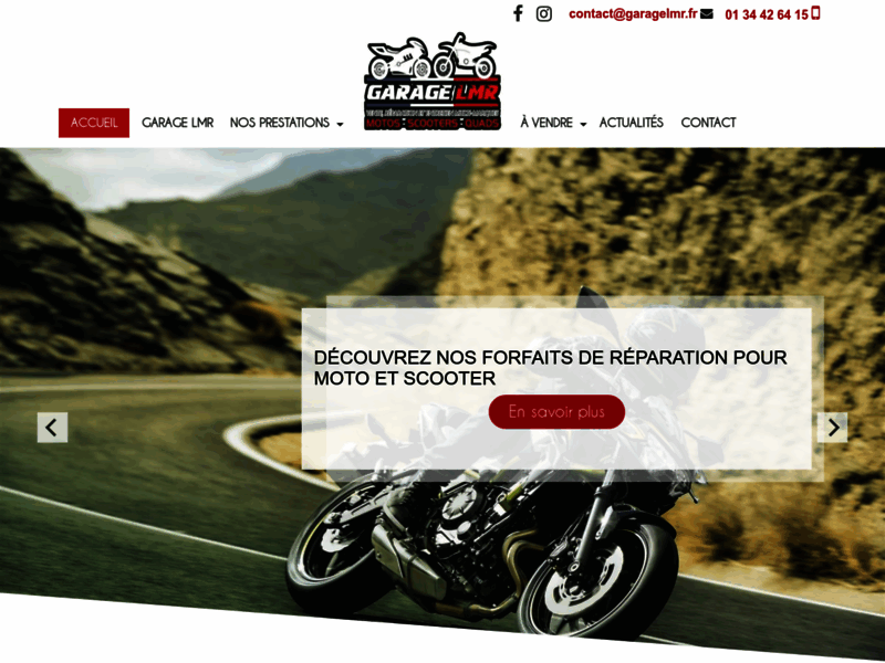 › Voir plus d'informations : GARAGE LMR - Concessionnaire Sherco - Honda Red Moto - Beta - Fantic