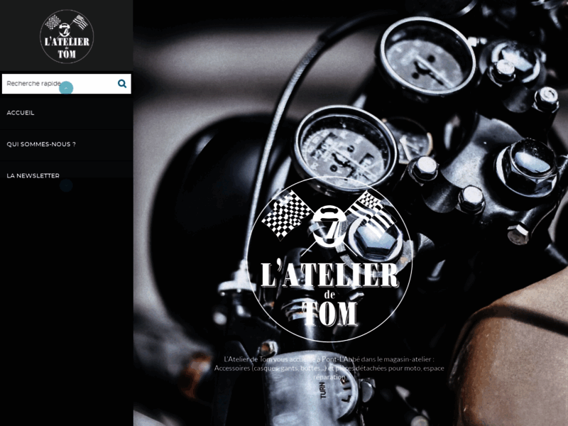 › Voir plus d'informations : L'Atelier de Tom | Accessoires et pièces détachées pour moto