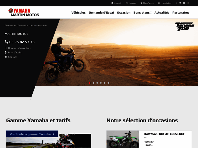 › Voir plus d'informations : Martin Yamaha Motorcycles