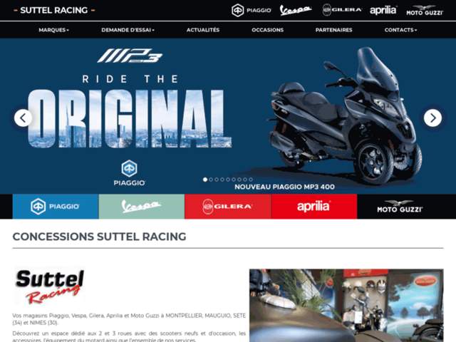 › Voir plus d'informations : SUTTEL RACING NIMES - Piaggio Group / Vespa / Aprilia / Moto Guzzi / Askoll