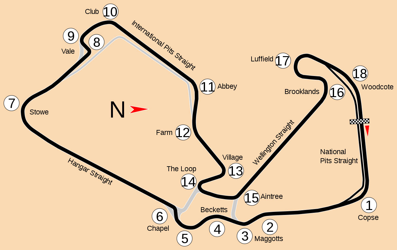 Moto GP 2023 circuit de Silverstone