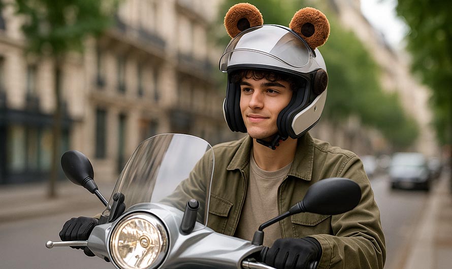 Accessoire fantaisie casque moto