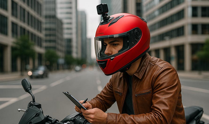 Camera casque moto
