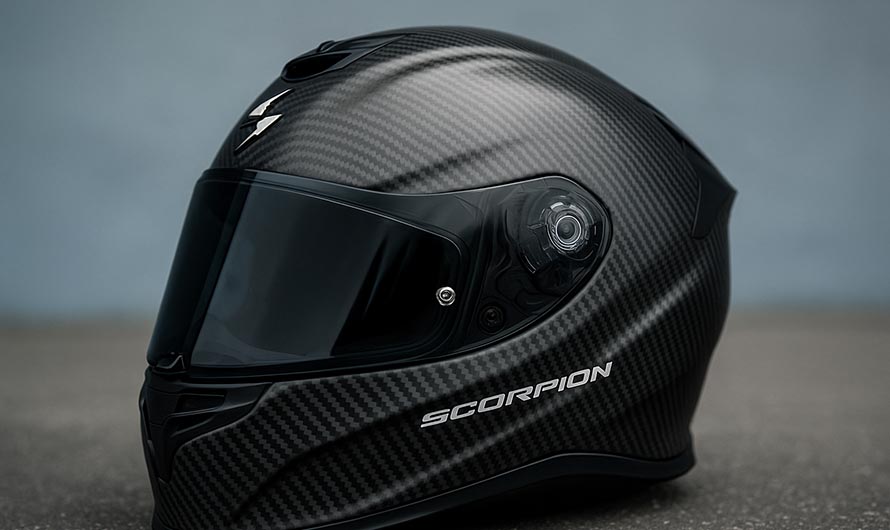 Casque moto carbone scorpion