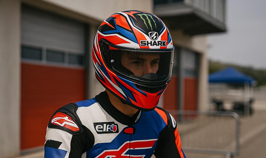 Casque moto compétition