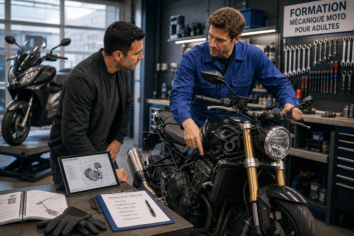 Formation en mécanique moto pour adultes
