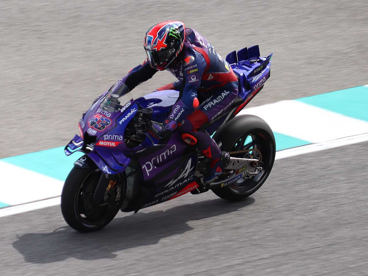 Jack Miller au guidon de la Prima Pramac Yamaha lors du Grand Prix de Malaisie en MotoGP