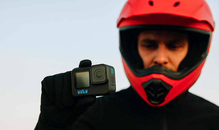 Moto avec caméra GOPRO Hero4