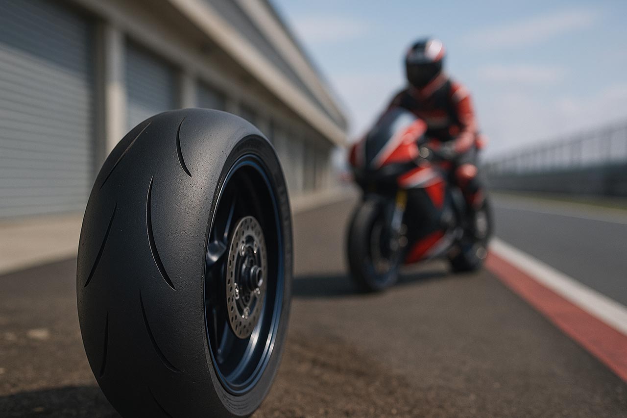 Pneu compétition moto