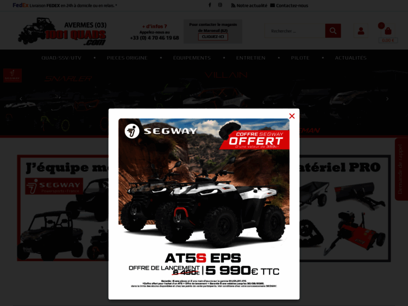› Voir plus d'informations : 1001 AVENTURES - QUADS & SSV