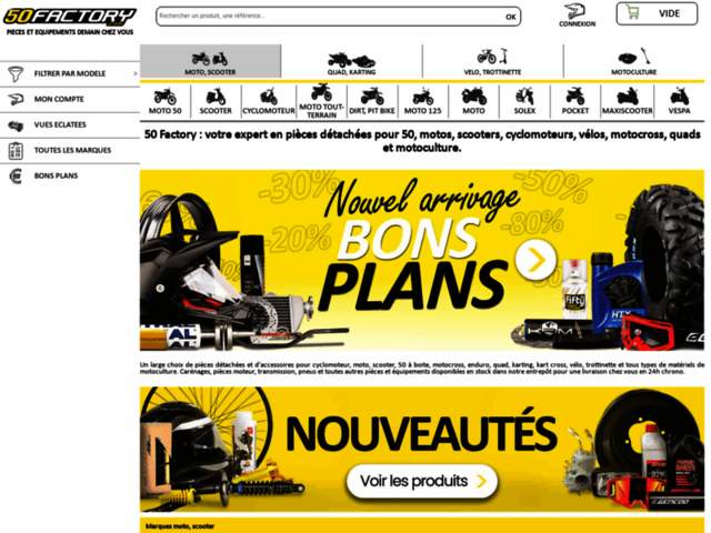 › Voir plus d'informations : 50 Factory - Vente en ligne uniquement