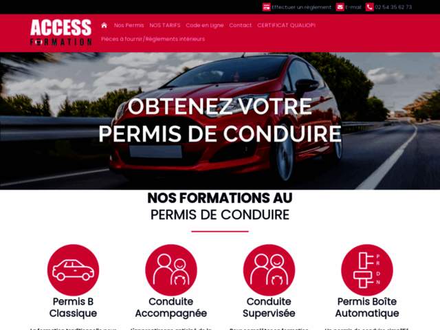 › Voir plus d'informations : Access Formation Auto-École