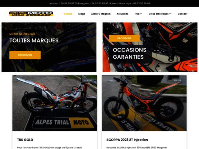 › Voir plus d'informations : Alpes Trial Ancelle - Magasin Motos Trial et Vélos