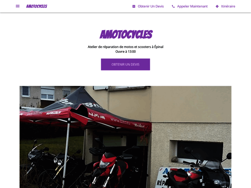 › Voir plus d'informations : Amotocycles