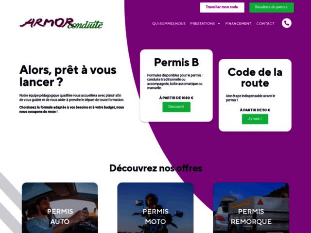 › Voir plus d'informations : Armor Conduite Auto Moto School