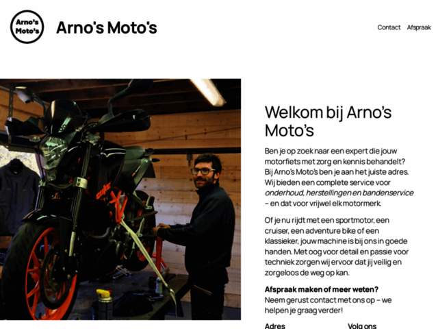 › Voir plus d'informations : Arno's Moto's
