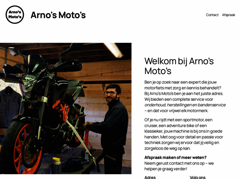 › Voir plus d'informations : Arno's Moto's