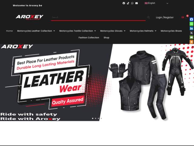 Aroxey magasin de vetements de moto