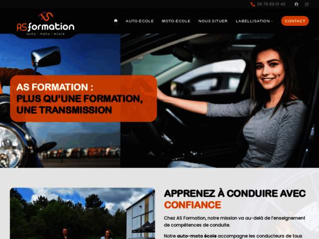 › Voir plus d'informations : Auto Moto School As Training - Saint-Martin-D'oney