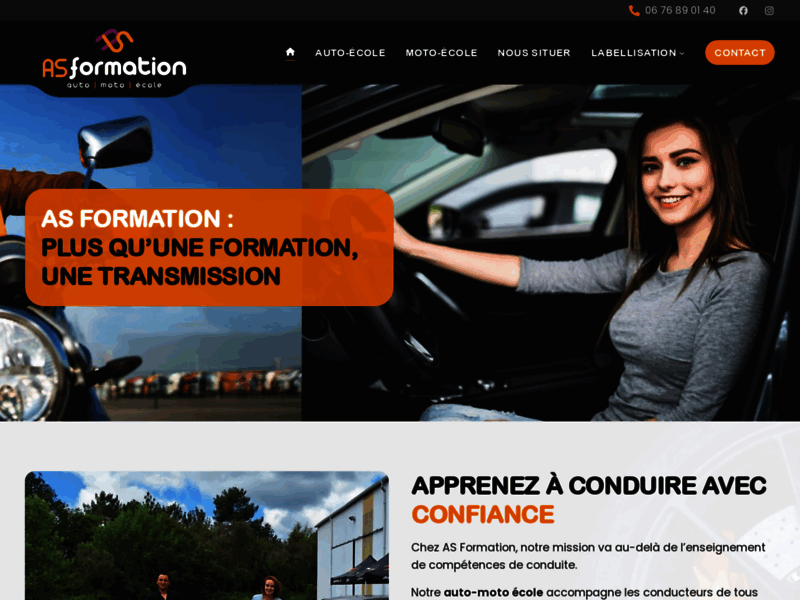 › Voir plus d'informations : Auto Moto School As Training - Saint-Martin-D'oney