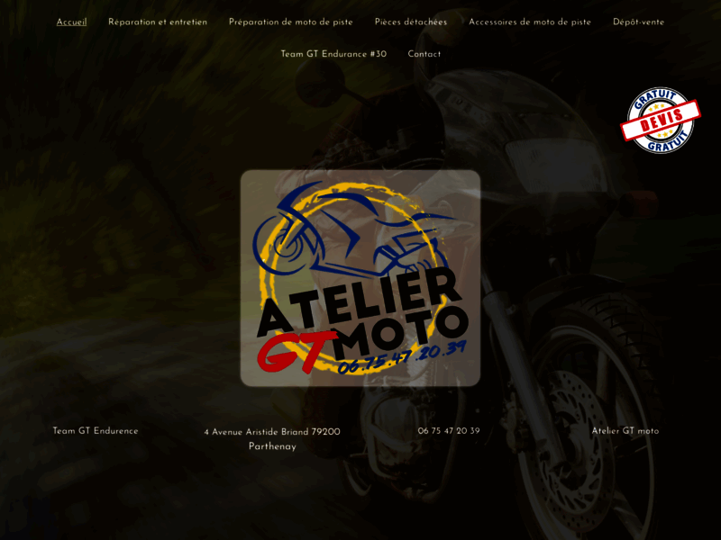 › Voir plus d'informations : atelier gt moto