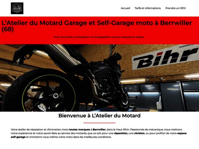 › Voir plus d'informations : L'atelier du Motard