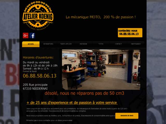 › Voir plus d'informations : Atelier Koenig moto 67