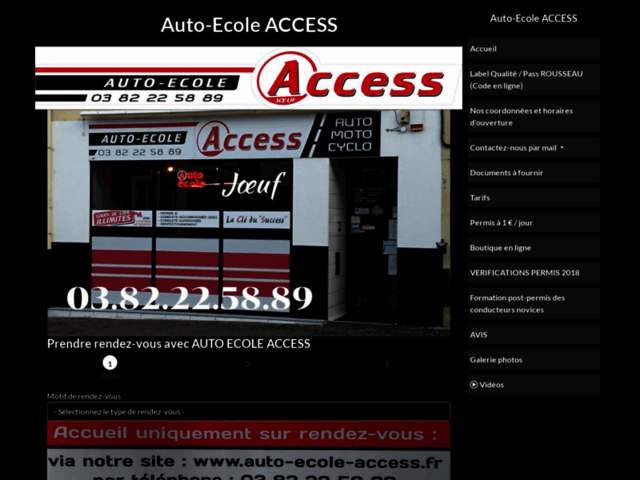 › Voir plus d'informations : Driving School Access