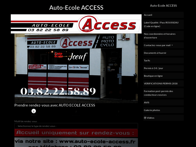 › Voir plus d'informations : Driving School Access