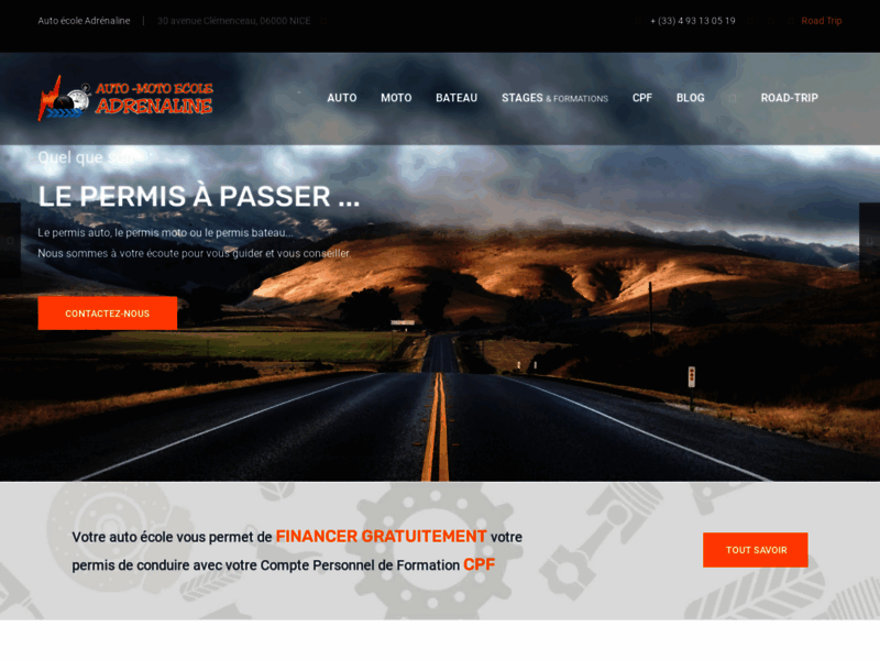 › Voir plus d'informations : Auto-Moto-Bateau School Adrenaline