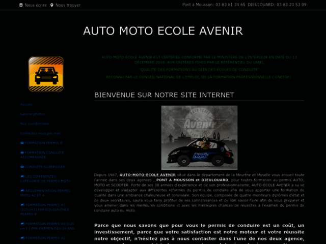 › Voir plus d'informations : Auto Moto École Avenir