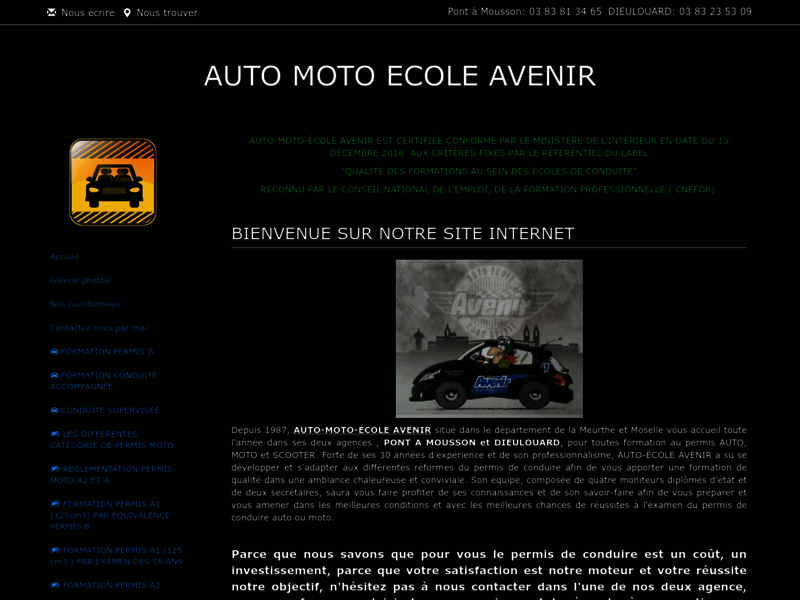 › Voir plus d'informations : Auto Moto École Avenir