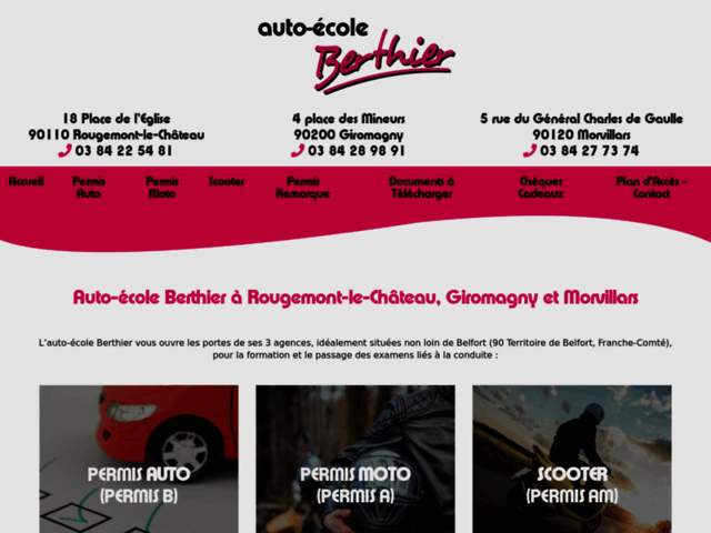 › Voir plus d'informations : Auto-Ecole Berthier