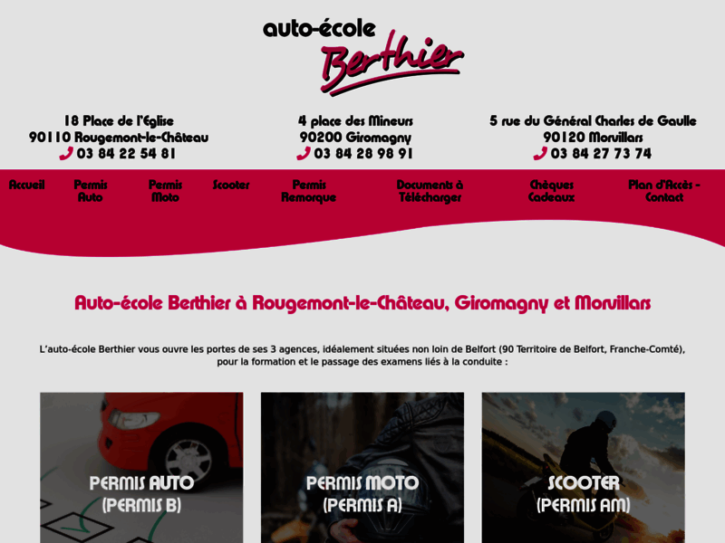 › Voir plus d'informations : Auto-Ecole Berthier