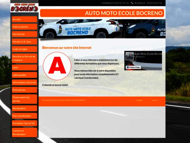 › Voir plus d'informations : Driving School Bocréno