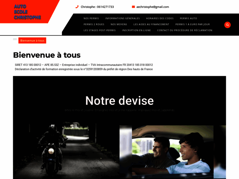 › Voir plus d'informations : Driving School Christophe - Pecquencourt