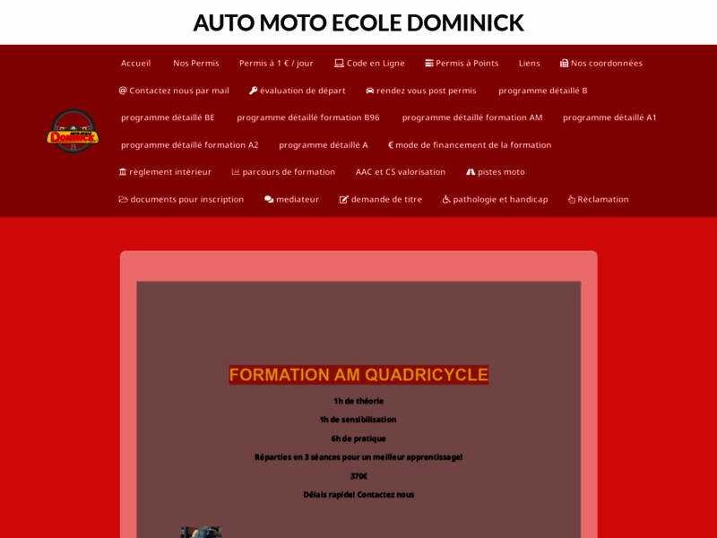 › Voir plus d'informations : Driving School Dominick