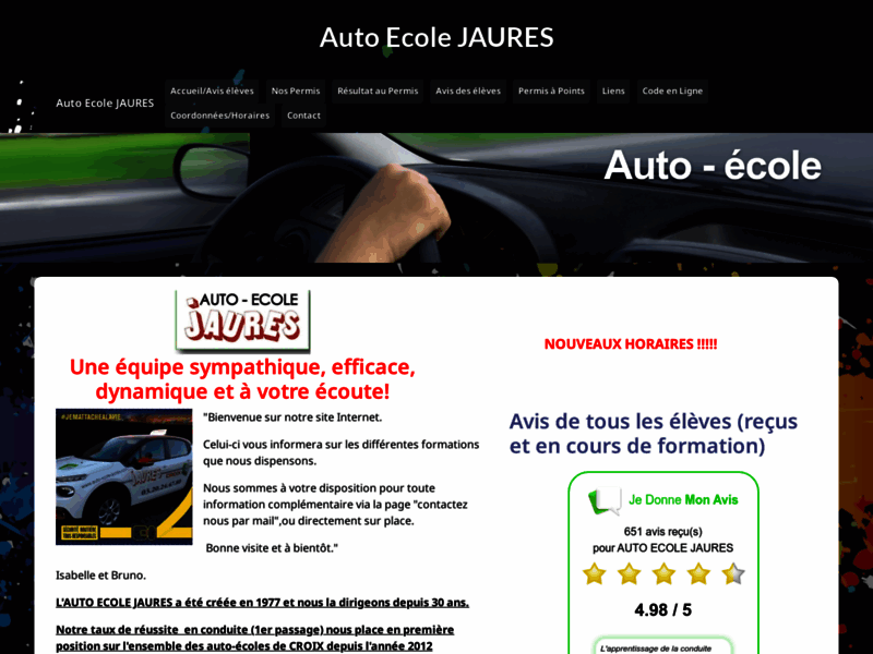› Voir plus d'informations : Driving School Le Jaurès
