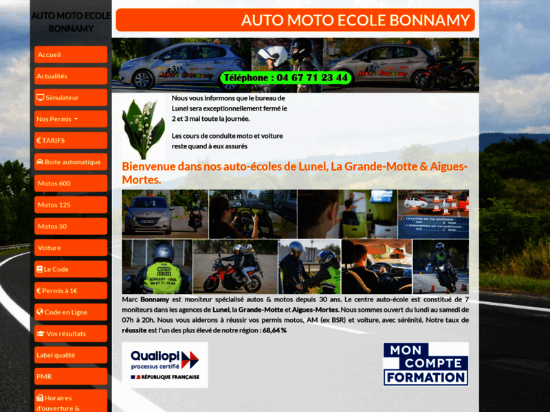 › Voir plus d'informations : Driving School Marc Bonnamy