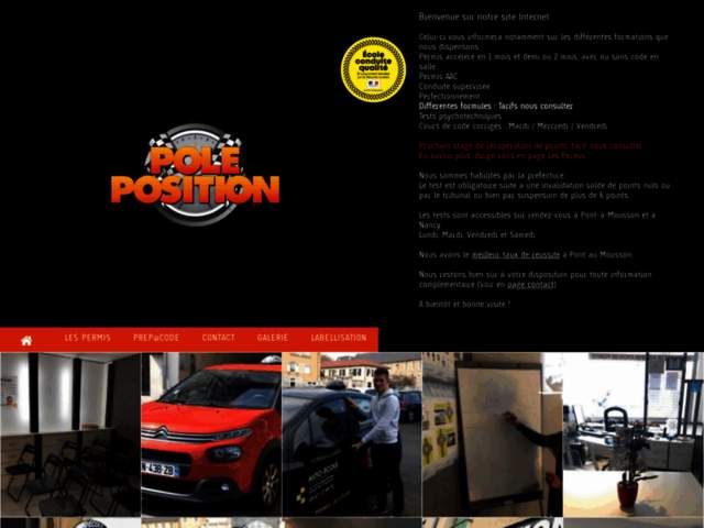 › Voir plus d'informations : Pole Position