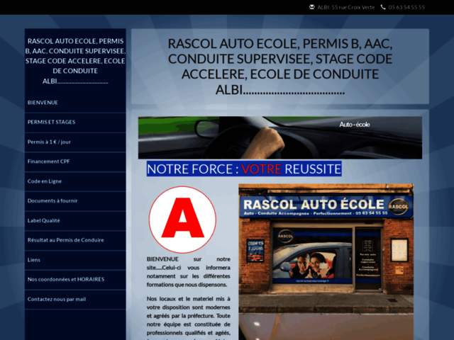 › Voir plus d'informations : Rascol Driving School