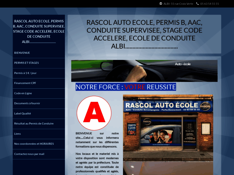 › Voir plus d'informations : Rascol Driving School