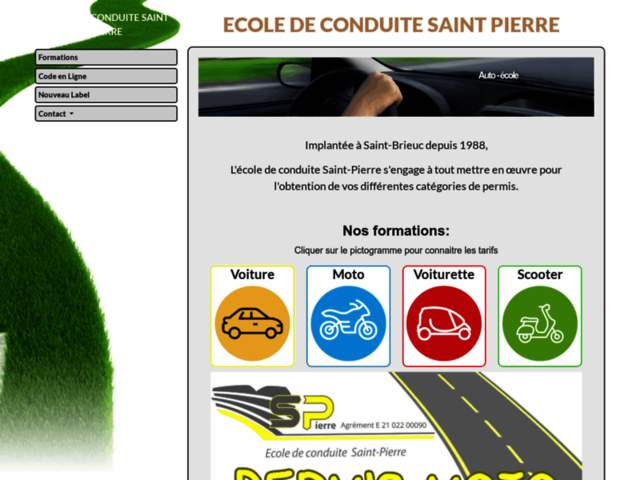 › Voir plus d'informations : Ecole de Conduite Saint Pierre