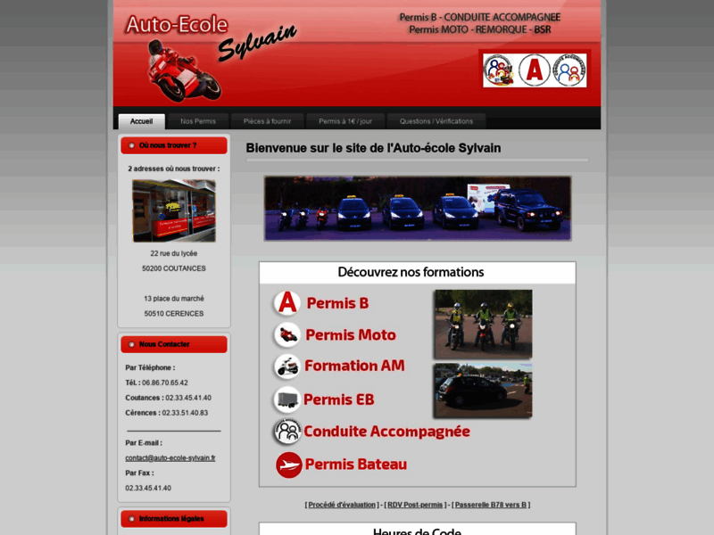 › Voir plus d'informations : Driving School Sylvain