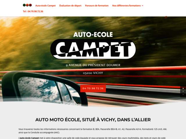 › Voir plus d'informations : Driving School Campet
