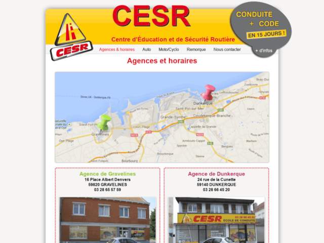 › Voir plus d'informations : Auto Moto School Cesr - Agency De Gravelines