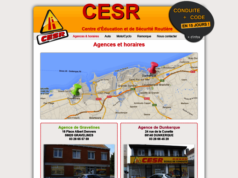 › Voir plus d'informations : Auto Moto School Cesr - Agency De Gravelines