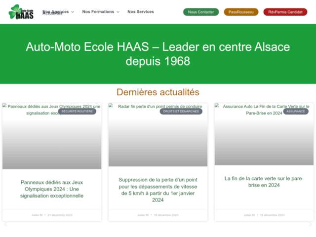 Piste Auto-Moto-Remorque Ecole Haas